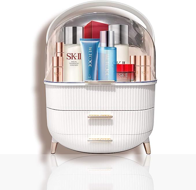 KOSA Large Makeup Organizer,Travel Makeup Case,Clear Cosmetic Storage Organizer,Looks Elegant Sit... | Amazon (US)