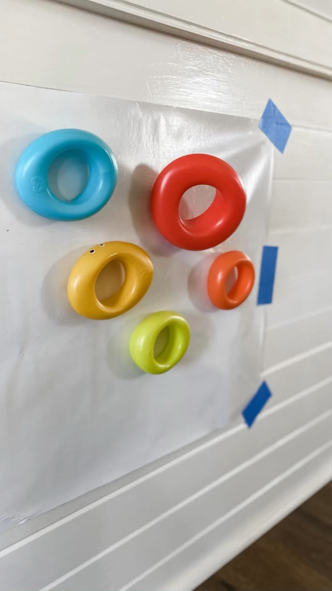 STICKY RINGS!

Or as Jimmy suggested to name it…Sticky Mat Activity Wall Art 😆

Our one year old is really starting to show interest in all the activities her big sister does daily, so I decided today was all about Mo. 🥰

All you need is contact paper and those little stacking tower rings that most of us already have. 

Activities don’t need to be hard or overwhelming to set up. The point is just getting those little fingers moving!

At first, Mo was really into just feeling the sticky paper. But then, she got the hang of taking the rings on and off the wall. Aaaand then, she ended up just ripping all of the paper and tape off the wall. 😅 Fingers were moving throughout it all, so I can it a success!

#LTKkids #LTKFind #LTKbaby