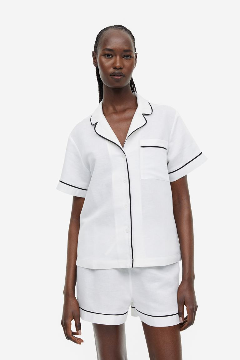 Pyjama aus Leinenmix | H&M (DE, AT, CH, NL, FI)