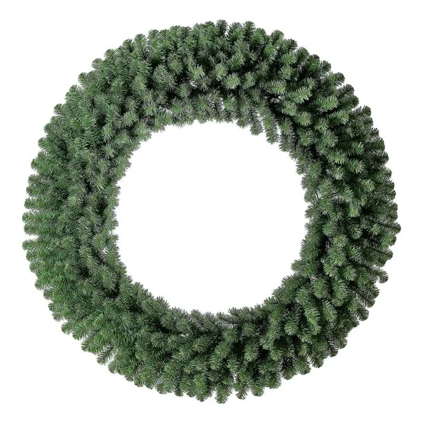 Holiday Time 48" Non-Lit Basic Artificial Christmas Wreath - Walmart.com | Walmart (US)