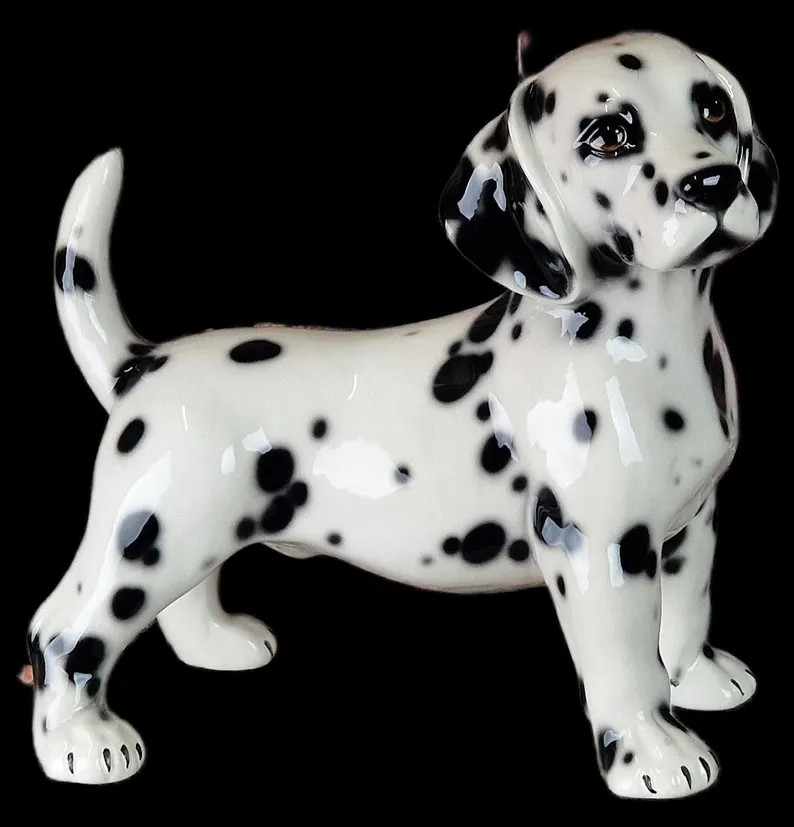 Exclusive Decorative Statue of a Standing Dalmatian Puppy, 30 Cm, Ceramic, Handmade in Italy - Et... | Etsy (Global)