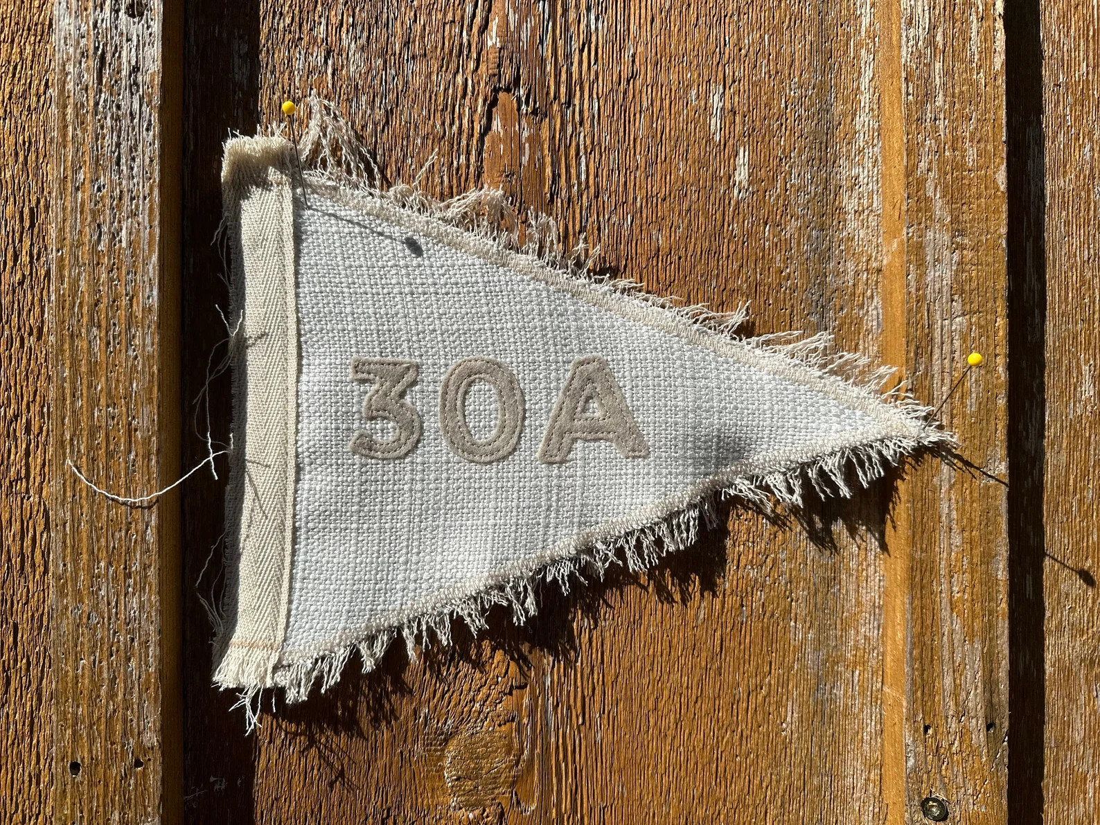 Vintage Inspired 30A Mini Pennant Flag: Upcycled Beach Decor Unique Wall Art Upscale Decor - Etsy | Etsy (US)