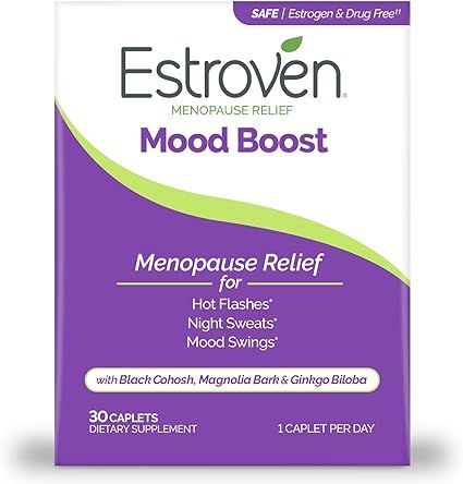 Estroven Mood Boost for Menopause Relief, Helps Reduce Hot Flashes & Night Sweats, Helps Manage M... | Amazon (US)