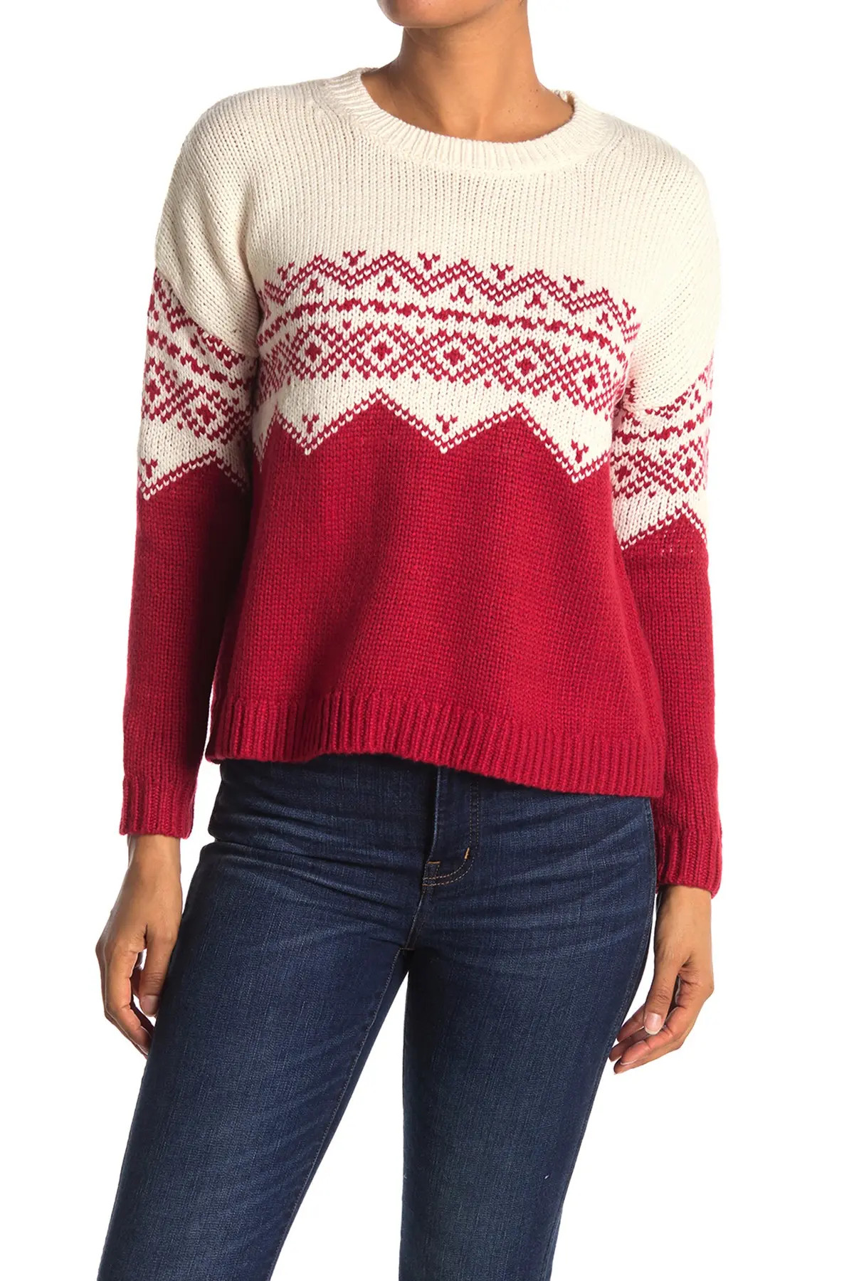 Velvet by Graham & Spencer Fair Isle Dolman Crop Sweater at Nordstrom Rack | Nordstrom Rack