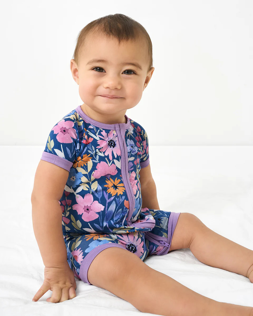 Dusk Blooms Shorty Zippy | Little Sleepies
