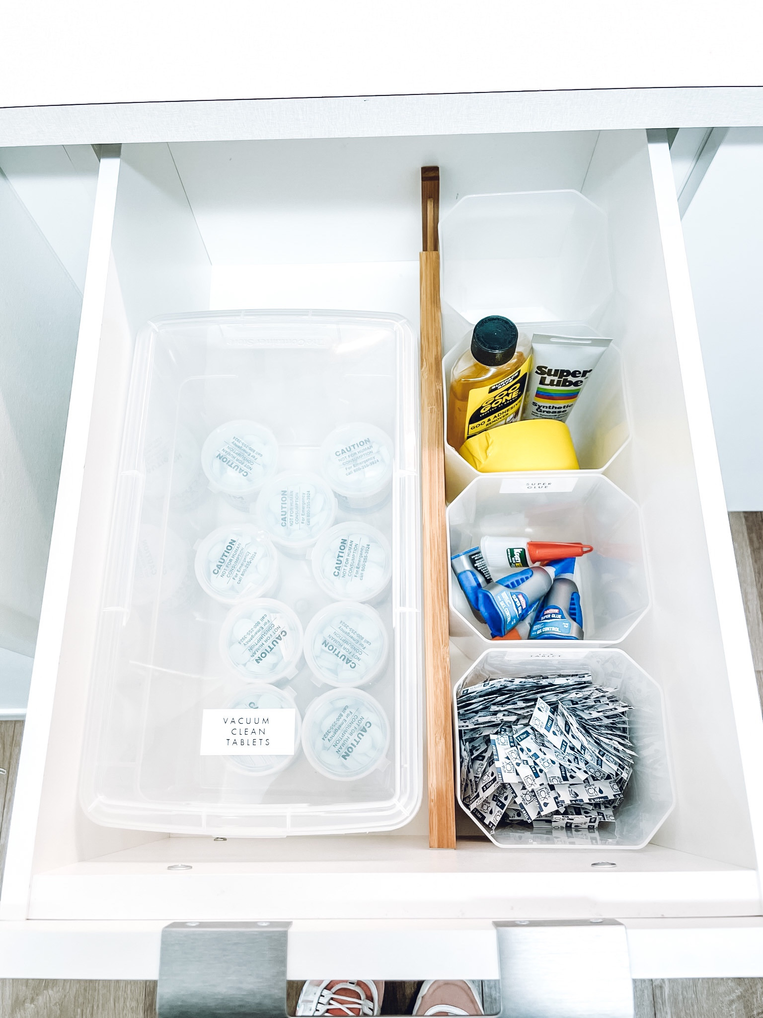 Dental office organization✨ Amazon Lipper divider. The Container Store Our Shoe Box.