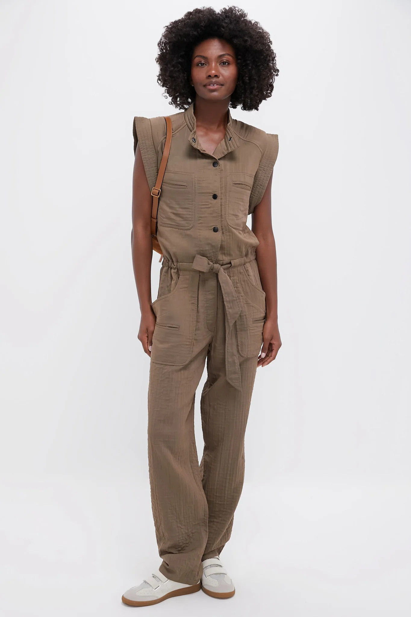 Khaki Suzie Jumpsuit | Tuckernuck (US)