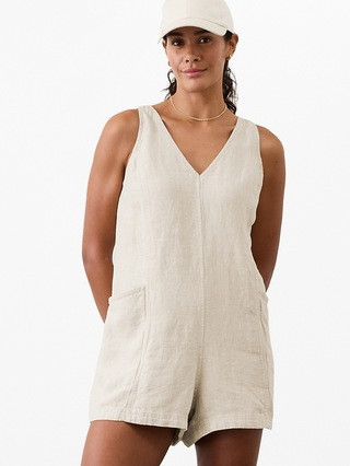 Retreat Linen Romper | Athleta