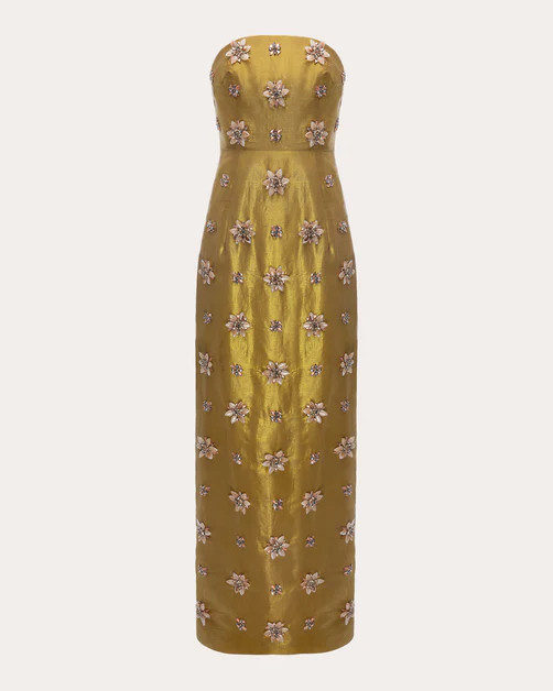 Lorena Crystal Strapless Dress | Olivela