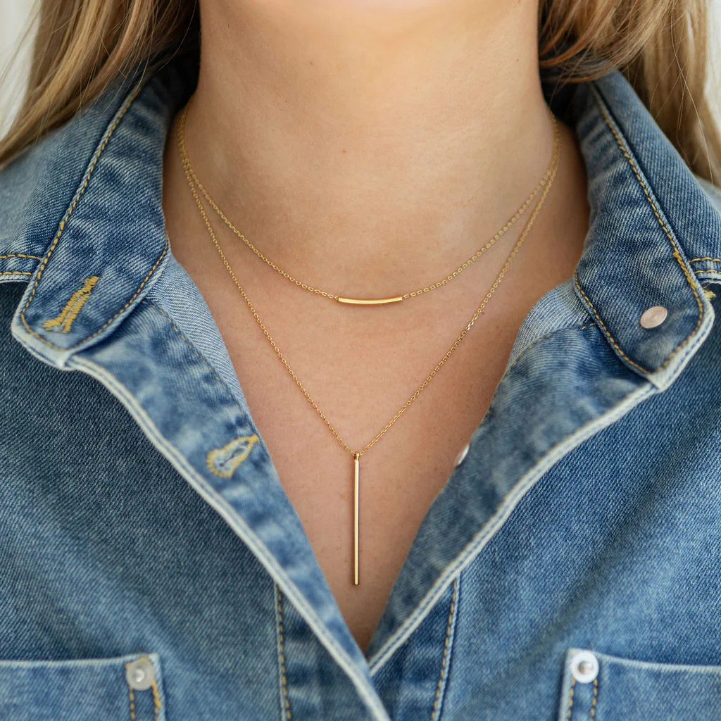 Double Bar Necklace | Erin McDermott Jewelry