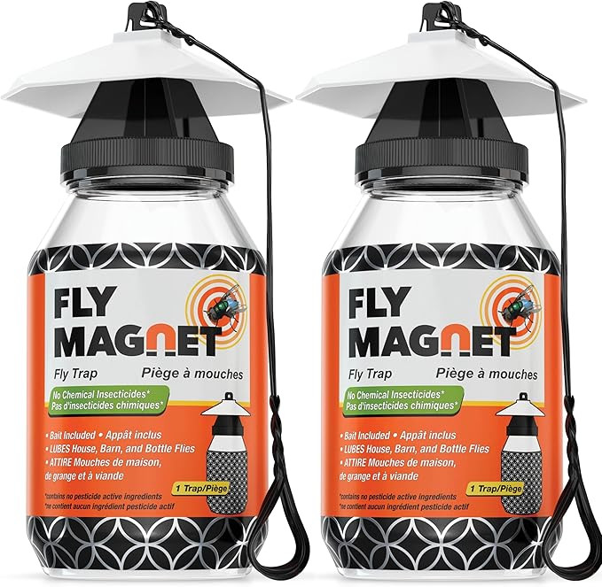 Outdoor Fly Trap [2 Pack] Fly Traps Outdoor with Dissolvable Non-Toxic Bait - Controls Flies for ... | Amazon (US)