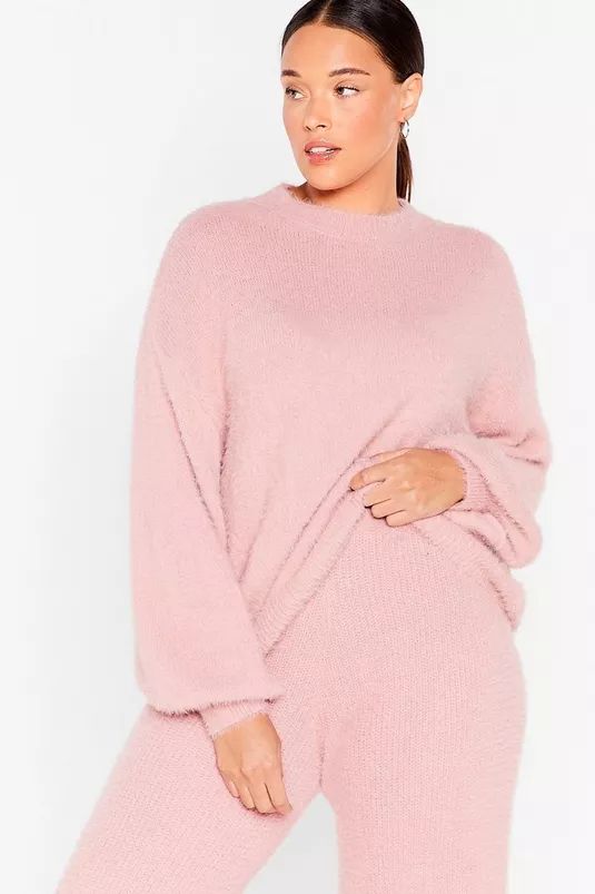 It Takes Two Baby Plus Fluffy Knit Lounge Set | Nasty Gal (US)