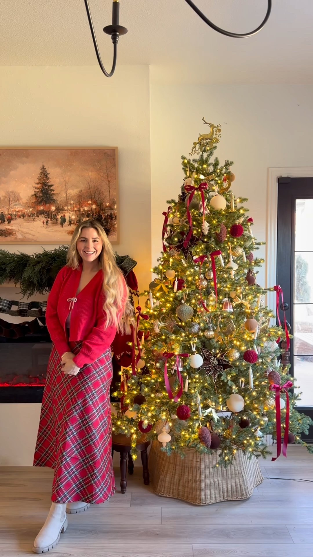 A cozy, traditional and collected Christmas tree 🎄 my Christmas tree is the elegant twinkling grand fir from Home Depot! 

#LTKHoliday #LTKHome #LTKSeasonal