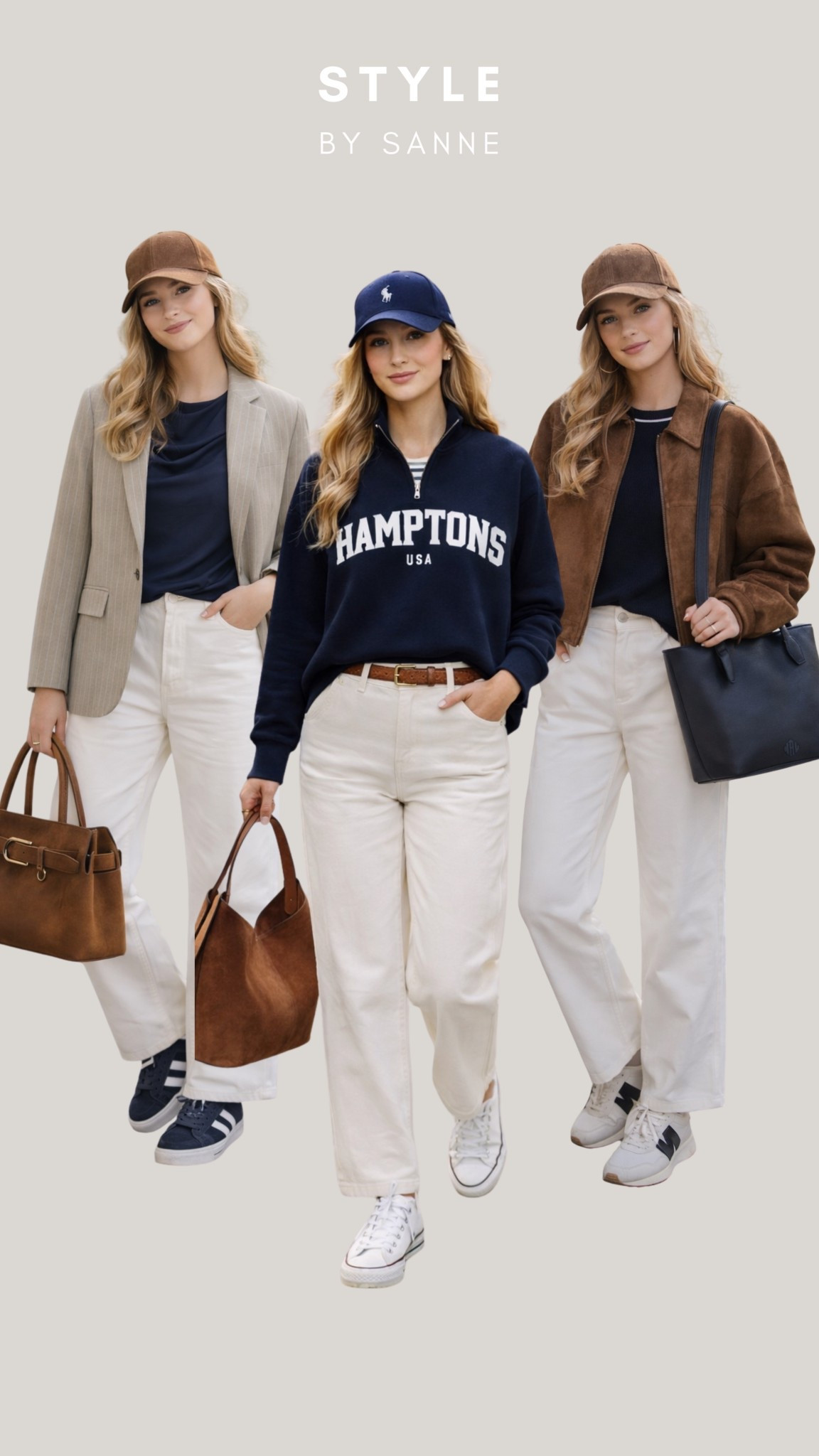 Three looks with a white jeans!🤍

#LTKstyletip #LTKspring #LTKworkwear