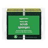 Amazon Basics Heavy Duty Sponges, 6 Count, Yellow/Green | Amazon (US)