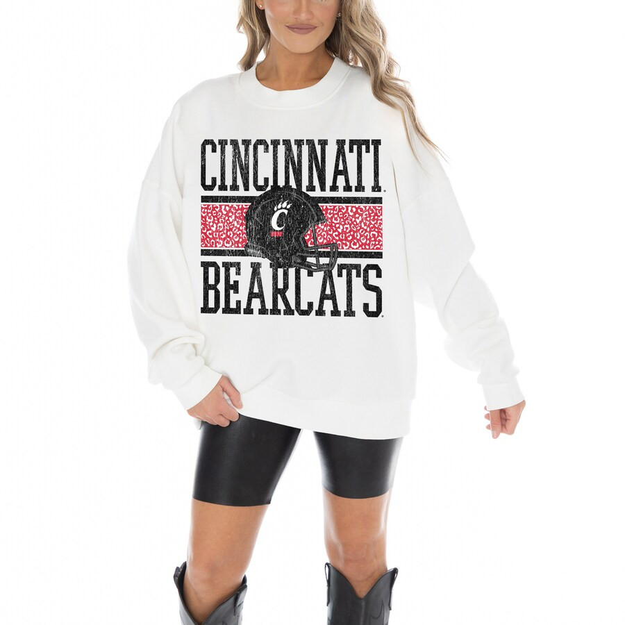 Cincinnati Bearcats Gameday Couture Women's Fair Catch Pullover Sweatshirt - White | Fanatics