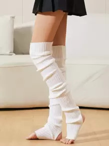 Solid Stirrup Leg Warmers | SHEIN