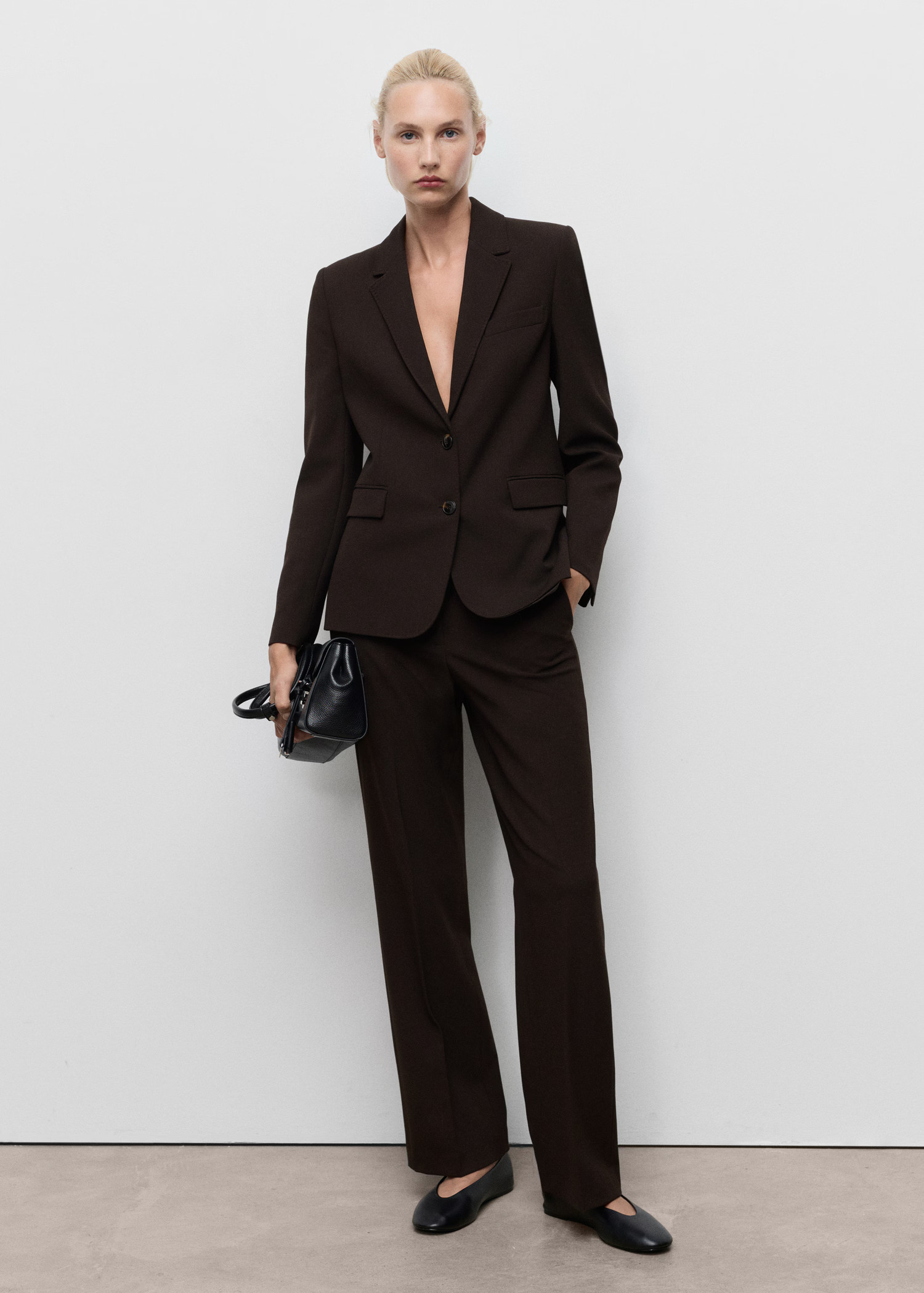 Pinstripe suit jacket - Women | MANGO United Kingdom | MANGO (UK)