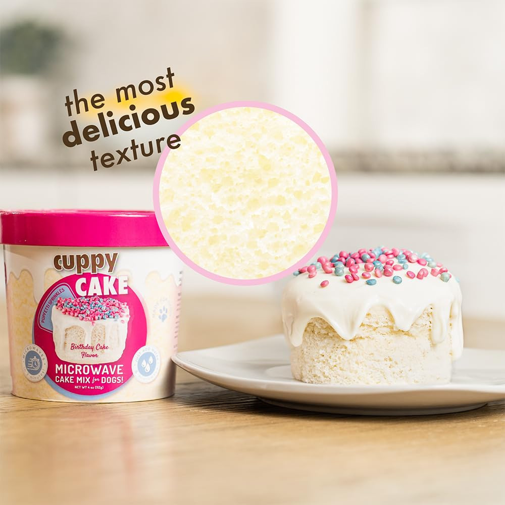 Cuppy Cake Microwave Dog Birthday Cake in a Cup - Ready in 2 Min, Just Add Water and Microwave, A... | Amazon (US)