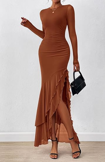 Serving fall wedding guest looks on a budget 🍂💫 These Amazon dresses are everything you need for a chic and effortless outfit. Think soft drapes, flattering shapes, and colors that feel so seasonal. I love how easy these are to style—just add heels and minimal jewelry and you’re done. Perfect for when you want to look elevated without overthinking it 🤎
#AmazonFashion #FallWeddingLook #LTKFinds #AmazonDeals #ChicVibes #ElegantStyle #DressInspo #AffordableLooks #TrendingNow 

 #LTKSeasonal #LTKSaleAlert #LTKWedding