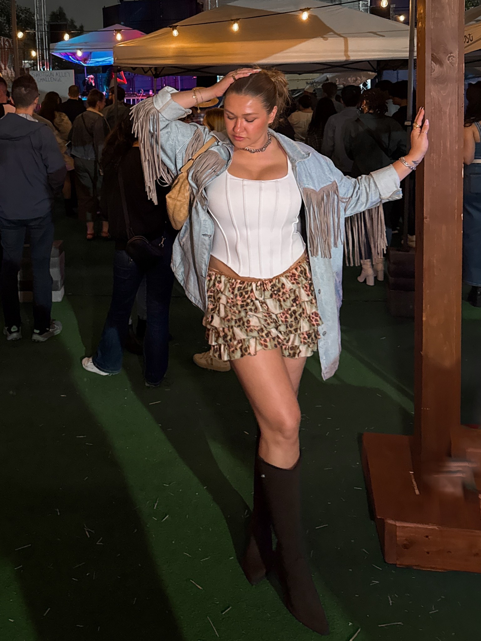 jacket: Free People (large)
top: Express (medium)
bag: Petite Simone
shorts: Peppermayo
boots: Vivaia

country concert outfit, country outfit, concert outfit ideas, concert outfit, cowboy carter, cowboy boots outfit, fringe jacket, western outfits, midsize outfits

#LTKMidsize #LTKSeasonal #LTKSummerEdit