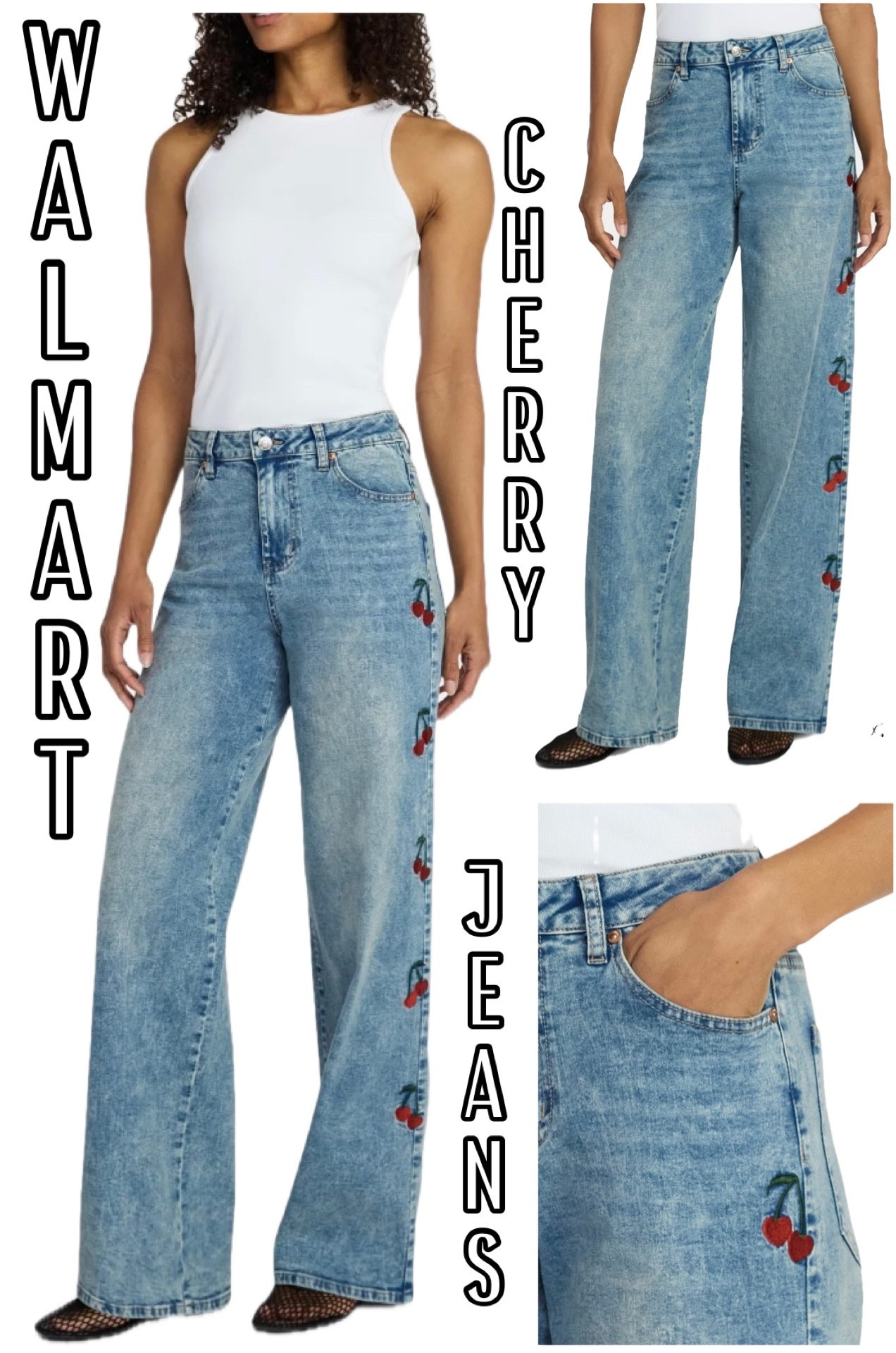 Walmart Madden NYC Mid-Rise Embroidered Jean, Sizes 00-18

#LTKFindsUnder50