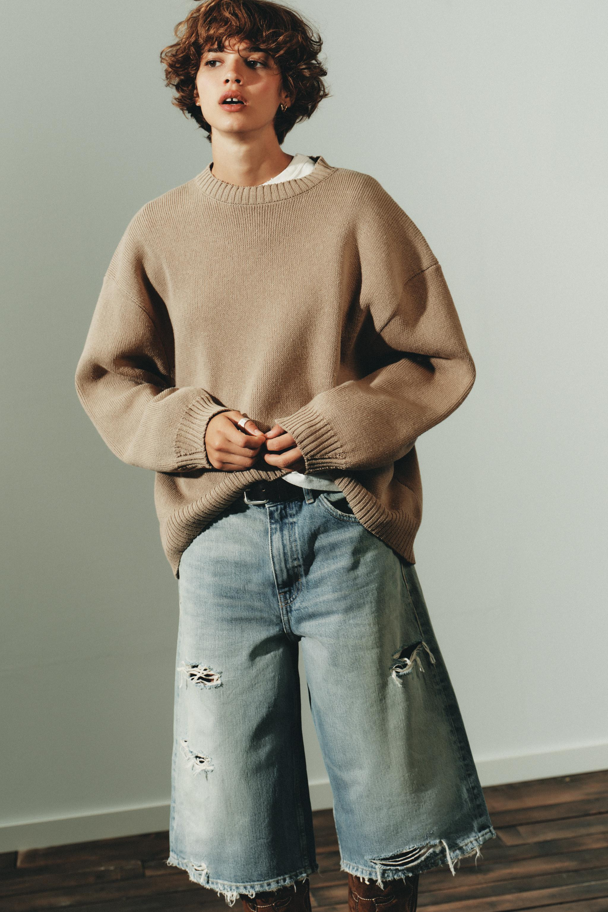 OVERSIZED KNIT SWEATER | Zara US