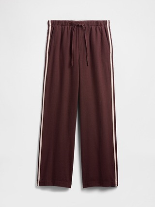 Mid Rise Linen-Blend Wide-Leg Pants | Gap Factory
