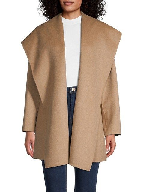 Wool-Blend Open-Front Hooded Coat | Saks Fifth Avenue OFF 5TH