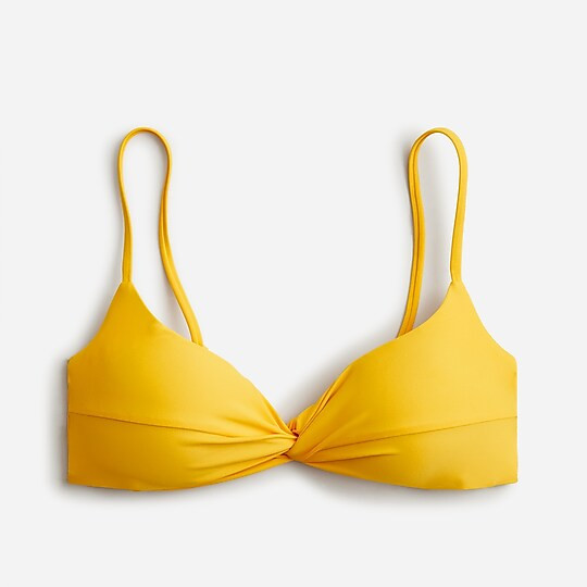 Strappy twist bikini top | J. Crew US
