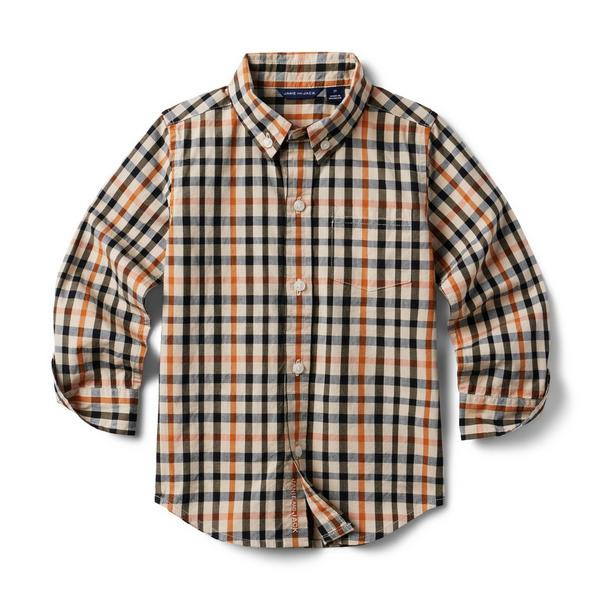 Plaid Poplin Shirt | Janie and Jack
