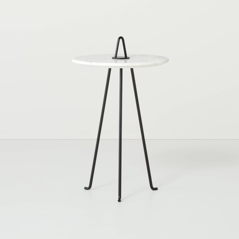 Marble Top Accent Table Black/White - Hearth & Hand™ with Magnolia | Target