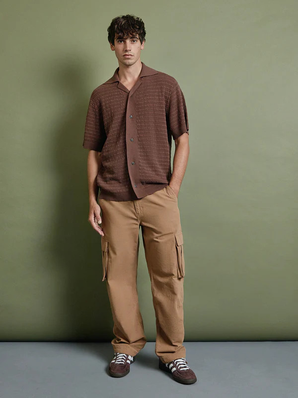 Zanito Knit Shirt in Taupe | Glue Store (Australia & NZ)
