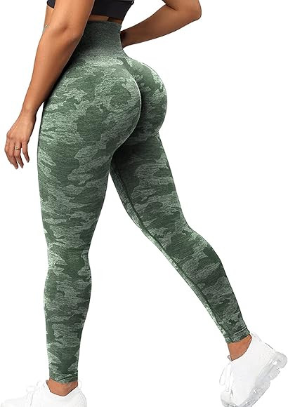 CFR Women's High Waist Workout Seamless Scrunch Booty Leggings Butt Lift Gym Fitness Girl Sport A... | Amazon (US)