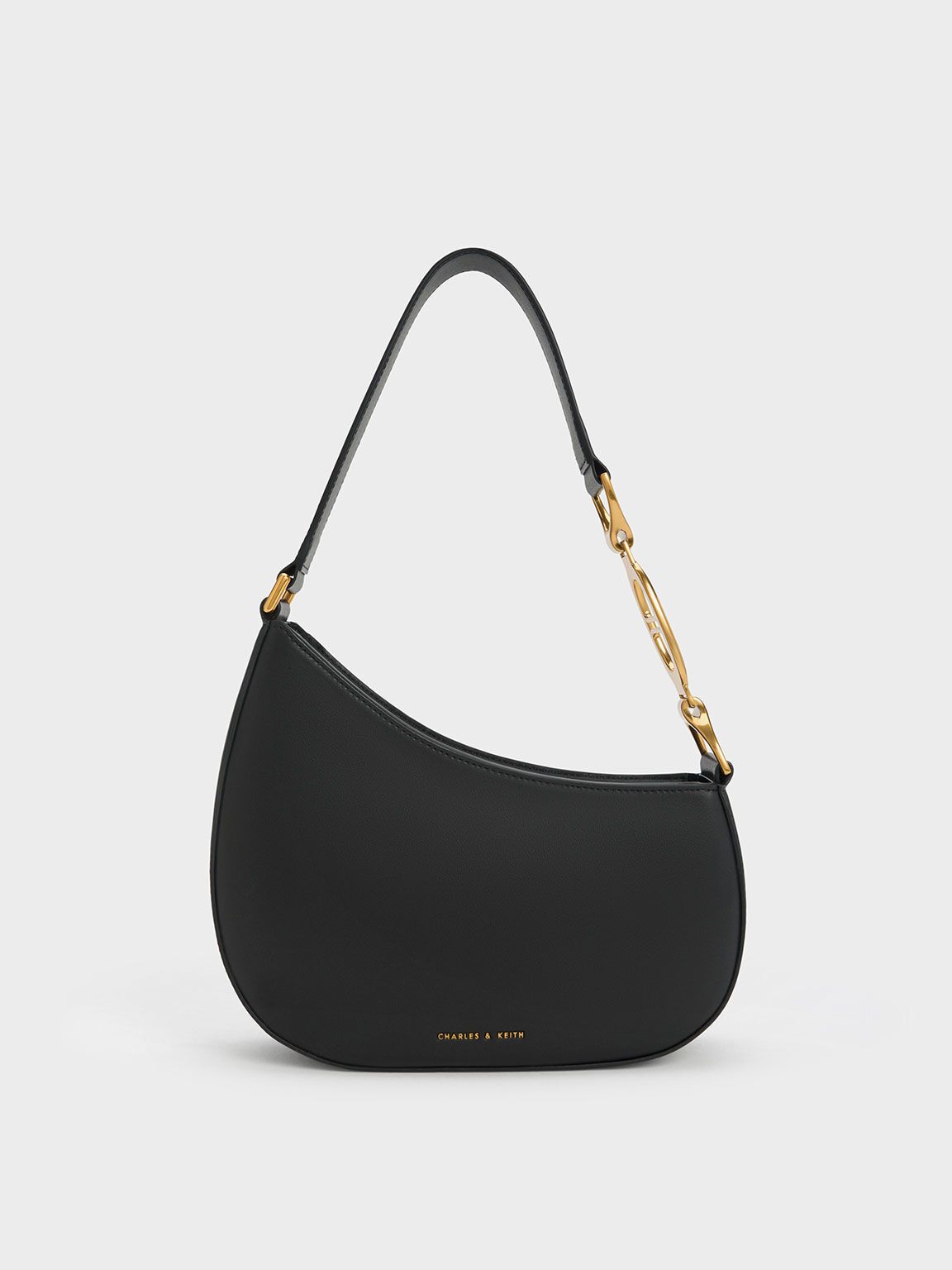 Asymmetrical Shoulder bag - Black | Charles & Keith UK