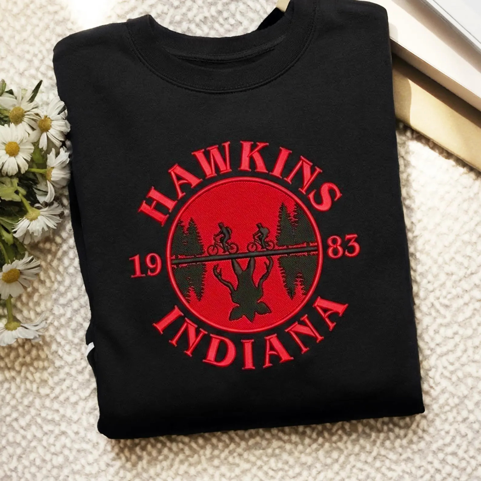 Hawkins Indiana Sweatshirt,Upside Down Shirt,Movie Lover Shirt, Movie Fan Gift | Etsy (US)