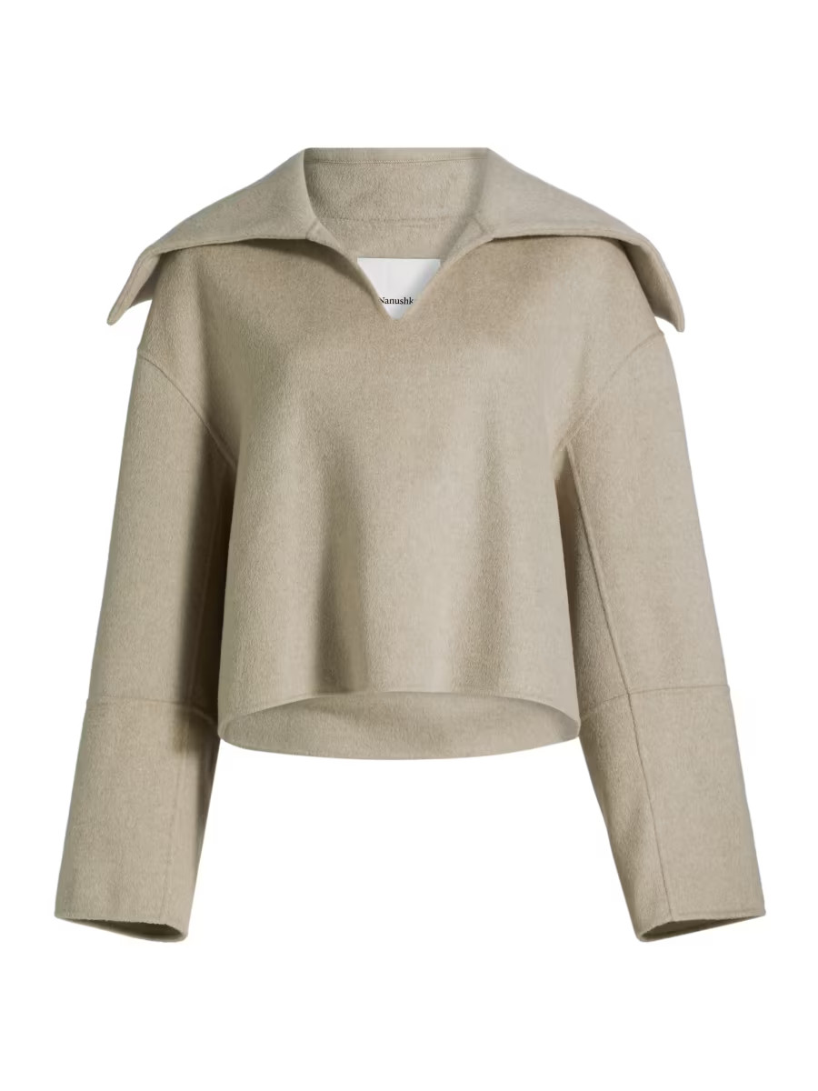 Maxe Wool Knit Jacket | Saks Fifth Avenue
