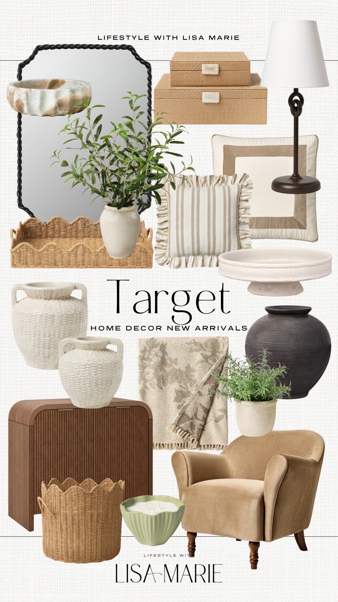 Target home new arrivals. Studio McGee spring home decor. New furniture. Decorative pillows and throws. Vases, faux greenery and trees. Storage baskets. 


#LTKSeasonal #LTKFindsUnder100 #LTKHome