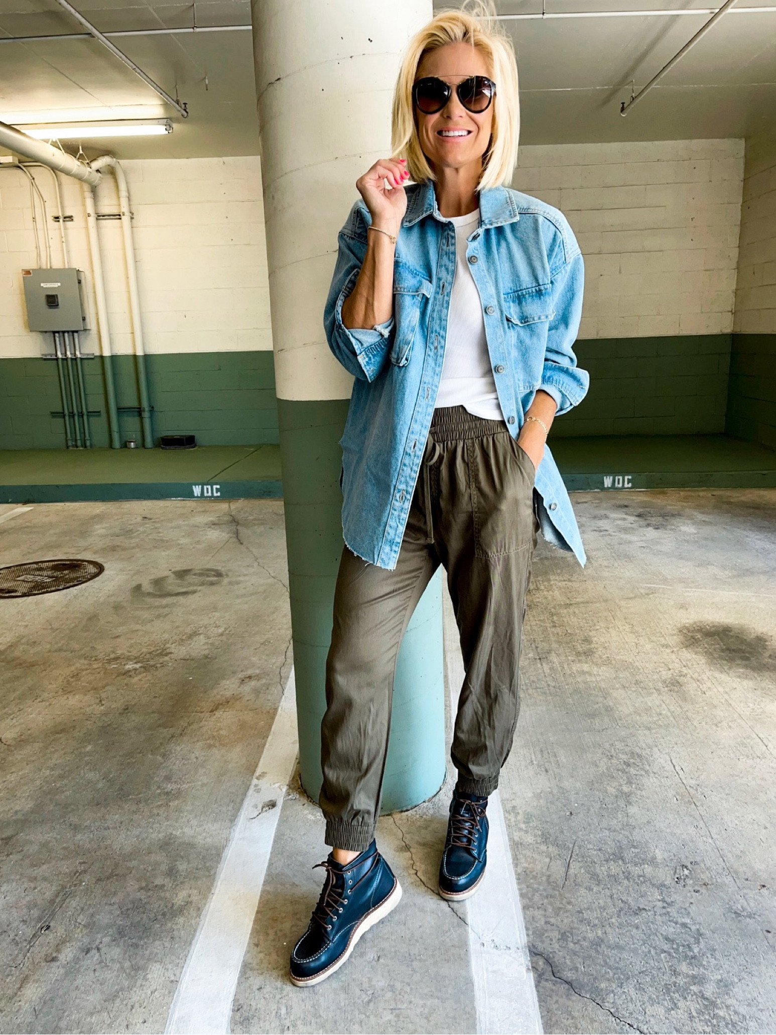 Joggers & boots for Fall - size down in joggers, Tank- wearing medium, boots run TTS 


#LTKSeasonal #LTKunder50 #LTKstyletip