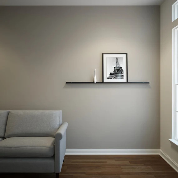 5 Ft Carbon Steel Floating Ledge For Photos and Pictures, Powder Coated Black | Etsy (US)