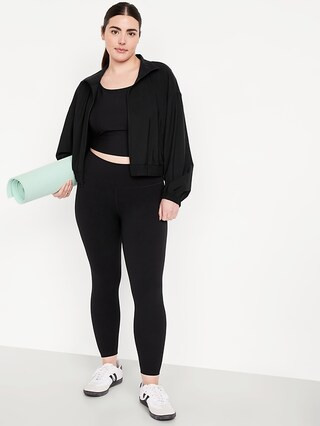 High-Waisted StudioSmooth 7/8 Leggings | Old Navy (US)