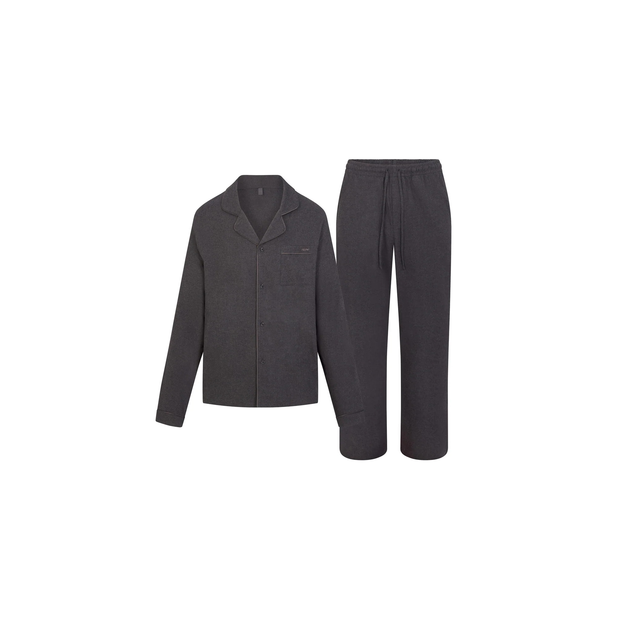 FLANNEL SLEEP MENS SLEEP SET | ASH HEATHER GREY | SKIMS (US)