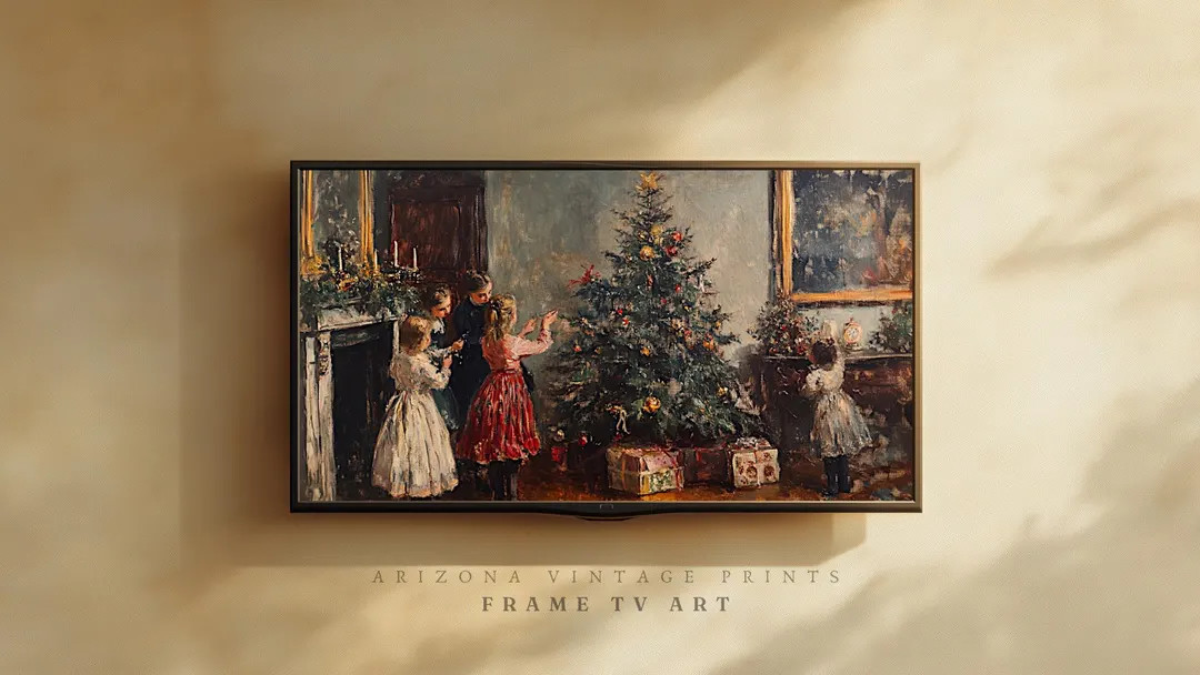 Frame TV Christmas Art: Vintage Impressionist Painting (digital Download) TV016 - Etsy | Etsy (US)