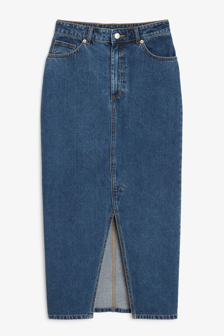 Jeansrock in Midilänge | H&M (DE, AT, CH, NL, FI)