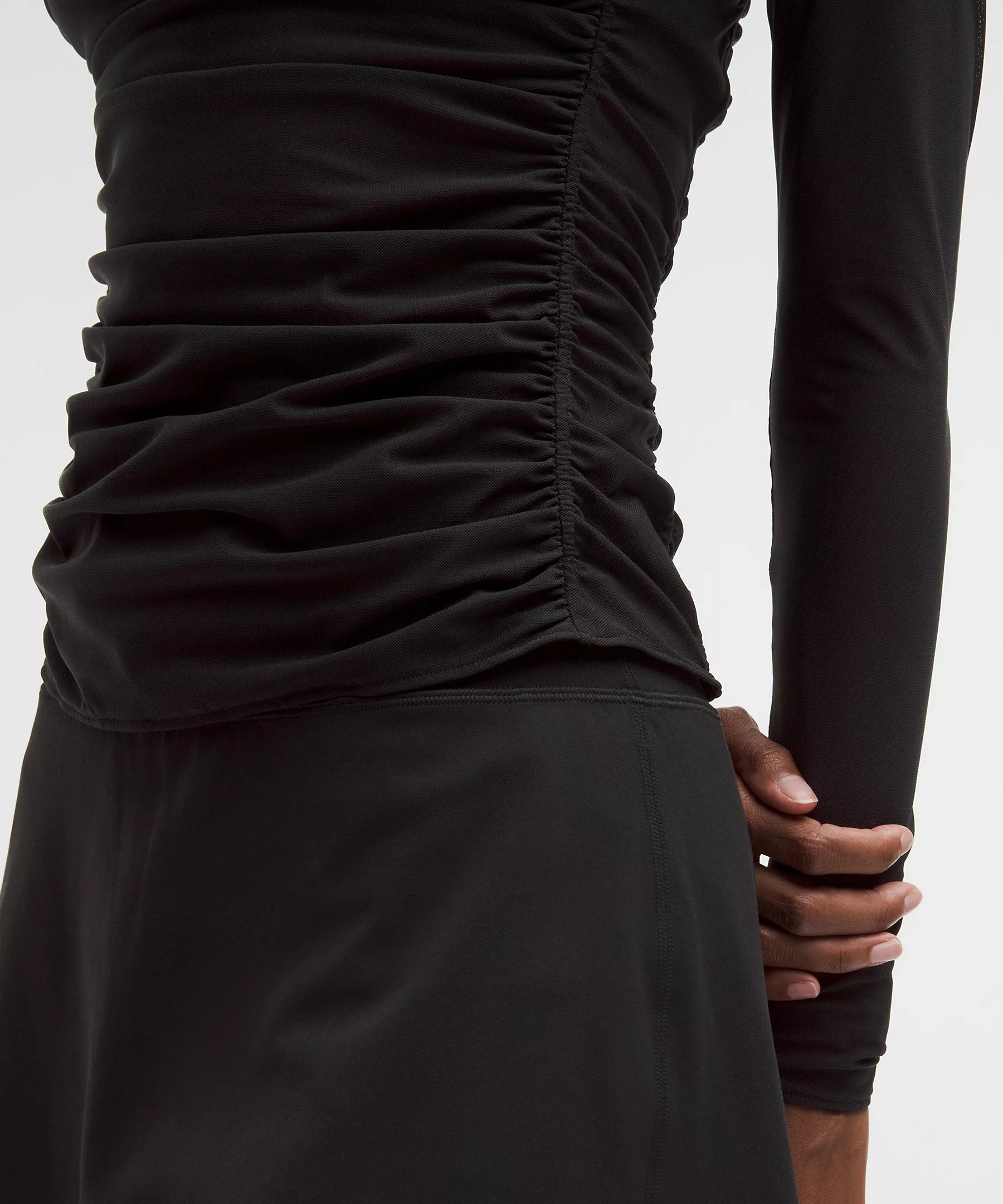 Mesh Ruched Long-Sleeve Shirt | Lululemon (US)