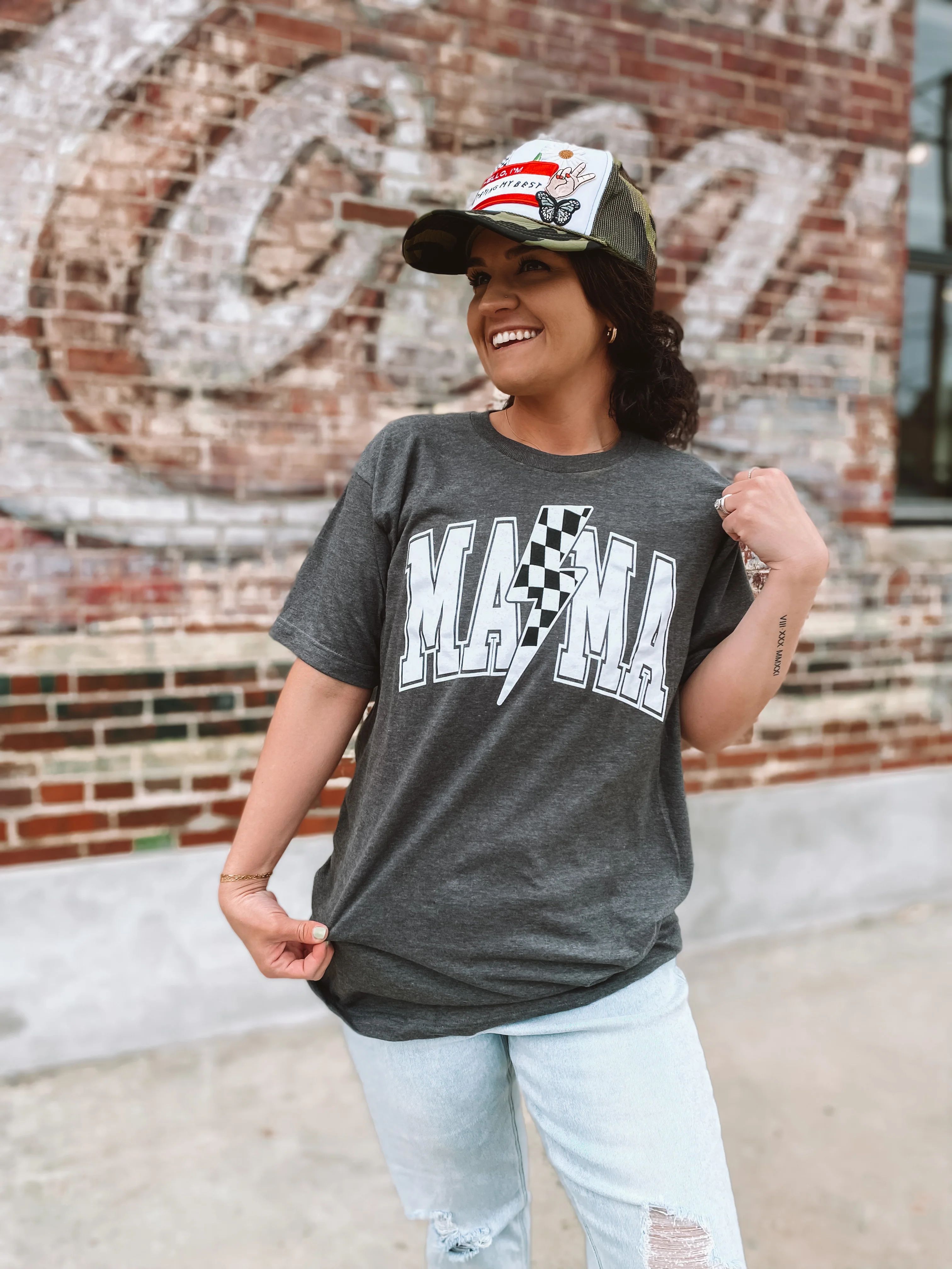 Lightning Bolt Mama Graphic Tee | The Rowe Boutique