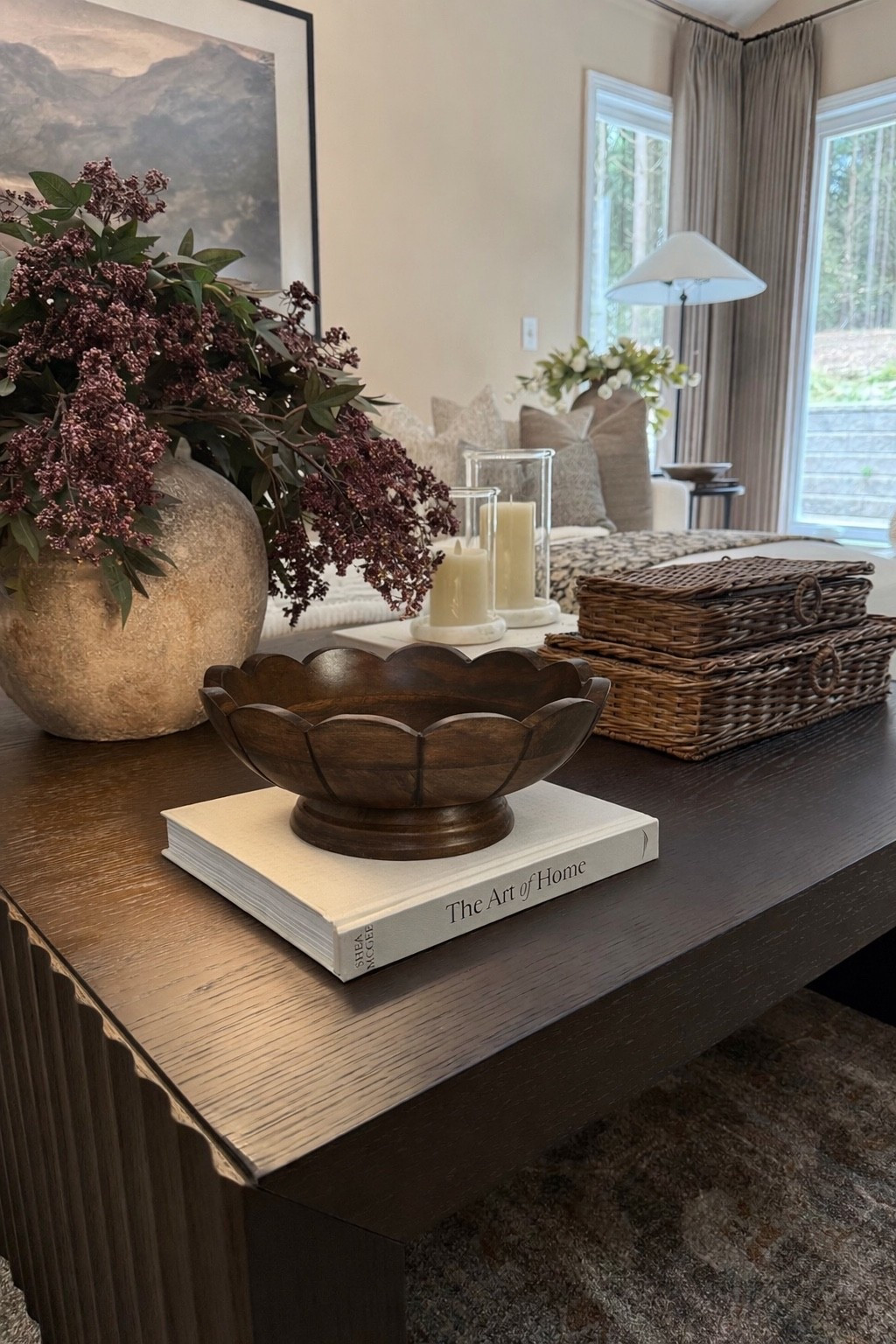 Walmart Scalloped Wooden Bowl Styling Moment 🤎

Follow @farmtotablecreations on Instagram for more home finds + styling ideas

This Walmart wooden bowl is one of those pieces that instantly elevates a space. The scalloped detail adds just enough interest while still keeping everything warm and neutral. Styled on top of a simple coffee table book, it becomes the perfect focal point without feeling overdone. This is such an easy designer trick—swap out smaller decor for one statement piece and let it shine.

#walmartfinds #coffeetabledecor #wooddecor #livingroomdecor #homefinds #neutraldecor #decorideas #coffeetablestyling

#LTKSaleAlert #LTKHome