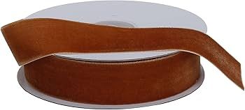 COTOWIN 3/4 inch Crushed Velvet Ribbons , 8 Yards (Brown, 3/4") | Amazon (US)