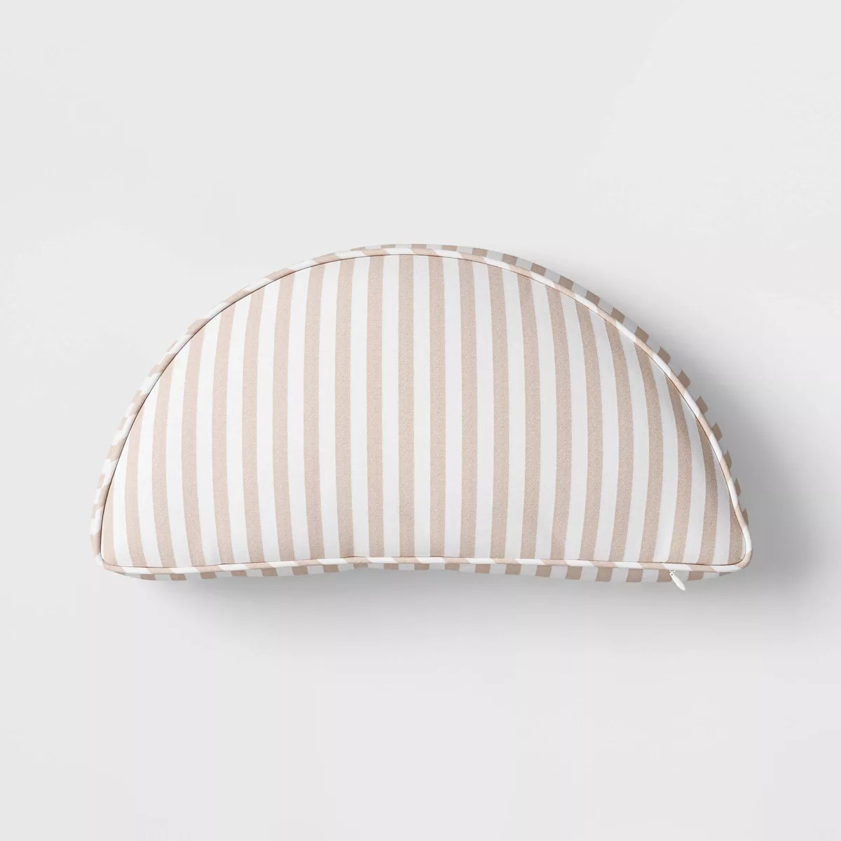 Half Moon Shaped Stripe Pillow Yellow/White - Threshold™ | Target