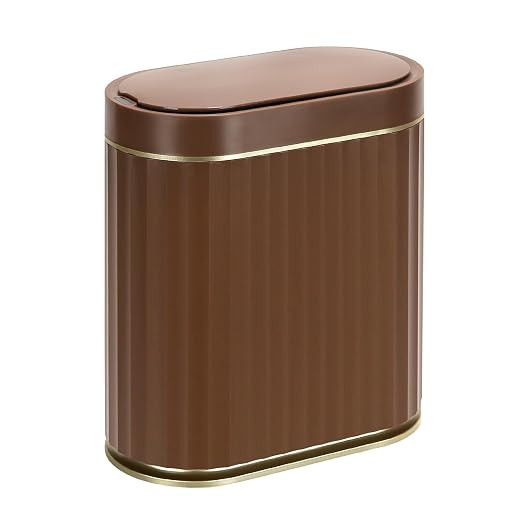 ELPHECO Bathroom Motion Sensor Trash can, 2 Gallon Automatic Garbage Can, Slim Plastic Smart Tras... | Amazon (US)